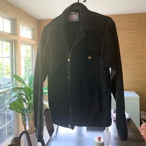 (VINTAGE) Black denim jean jacket